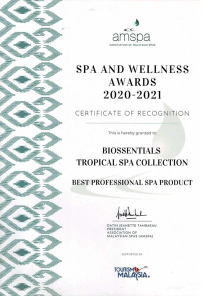 AMSPA Spa & Wellness Awards 2020–2021